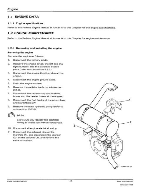 Case 21, 31, 35 Mini-Excavator Service Manual - Image 2