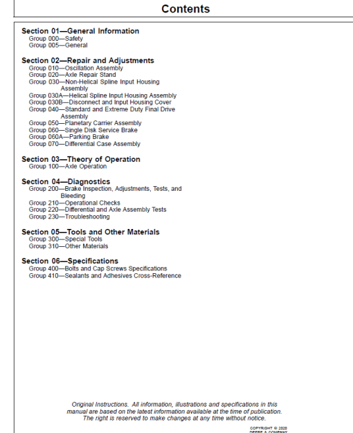 John Deere TeamMate II 1200 Series Inboard Planetary Axles Component Technical Manual (CTM138519) - Image 2