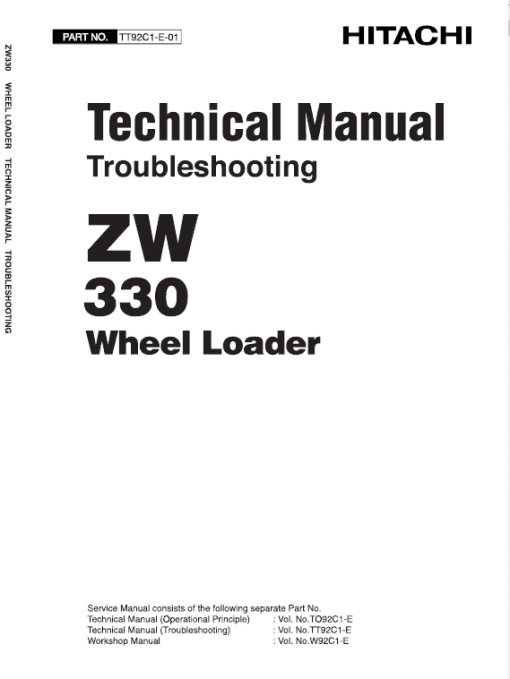 Hitachi ZW330, ZW330-6 Wheel Loader Service Repair Manual - Image 2