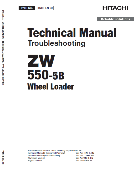 Hitachi ZW550-5B Wheel Loader Service Repair Manual - Image 2