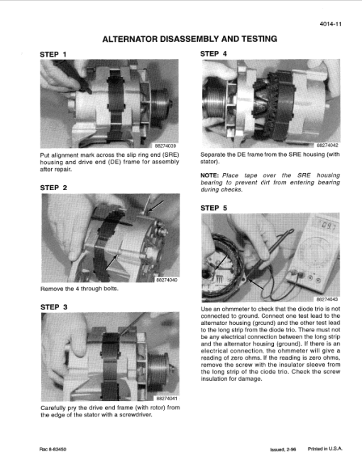 Case 9310, 9330 Tractor Service Manual - Image 2