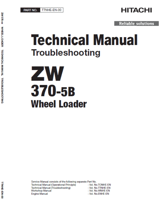 Hitachi ZW370-5B Wheel Loader Service Repair Manual - Image 5