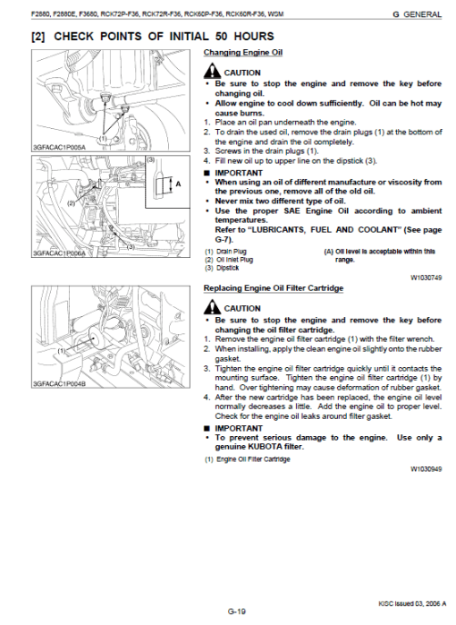 Kubota F2880, F2880E, F3680 Front Mower Workshop Service Manual - Image 2