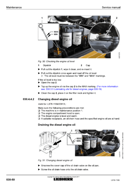 Liebherr L576 Type 1169 Wheel Loader Service Manual - Image 2