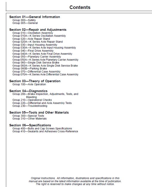 John Deere TeamMate II 1600 Series Inboard Planetary Axles Component Technical Manual (CTM138719) - Image 2