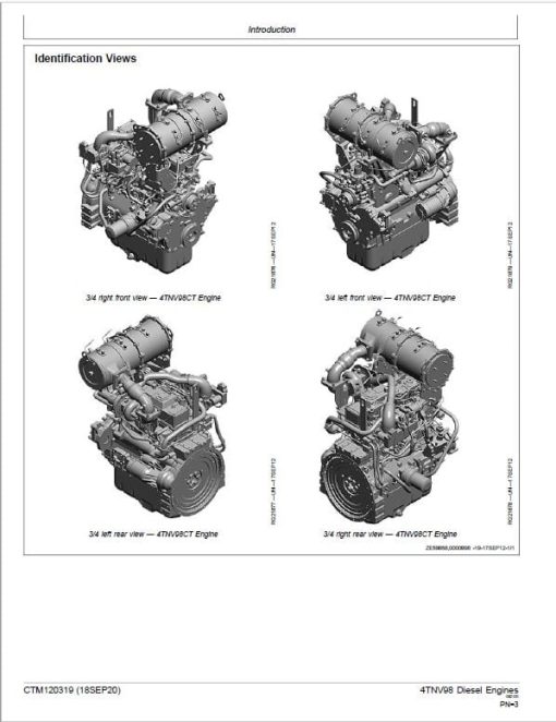 John Deere 4TNV98C, 4TNV98CT Diesel Engine Component Technical Manual (CTM120319) - Image 2