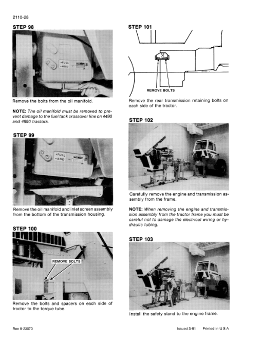 Case 2470, 2670 Tractor Service Manual - Image 2