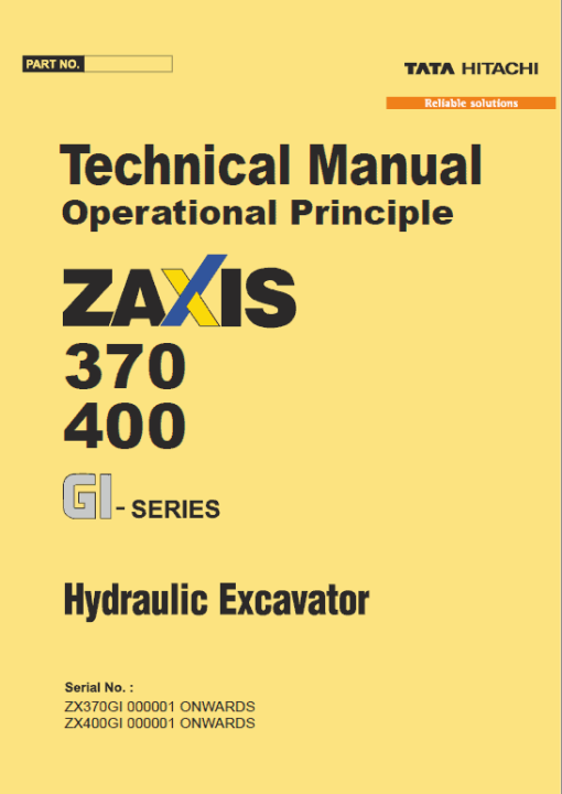 Hitachi ZX370GI, ZX400GI Excavator Service Repair Manual - Image 2