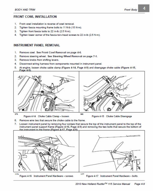 New Holland 115 Rustler Service Manual - Image 2