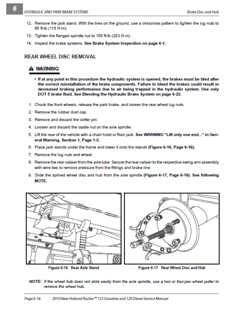 New Holland 120, 125 Rustler Service Manual - Image 2