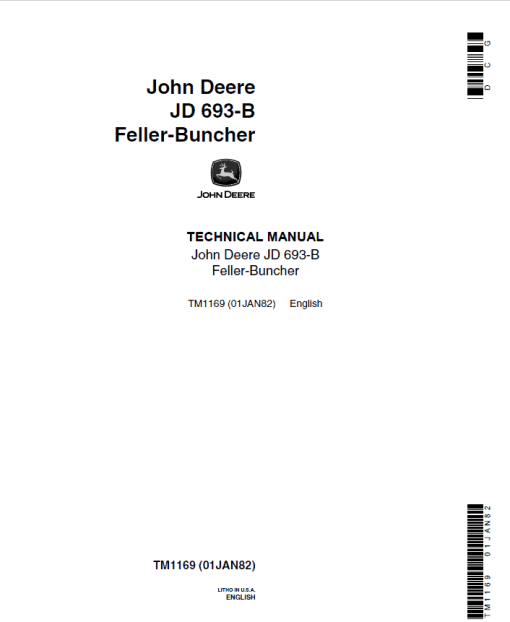 John Deere 693B Feller Buncher Technical Manual (TM1169 and TM1170) - Image 2