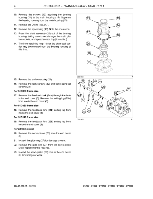 New Holland CV700, CV900, CV1100 Compactor Service Manual - Image 2