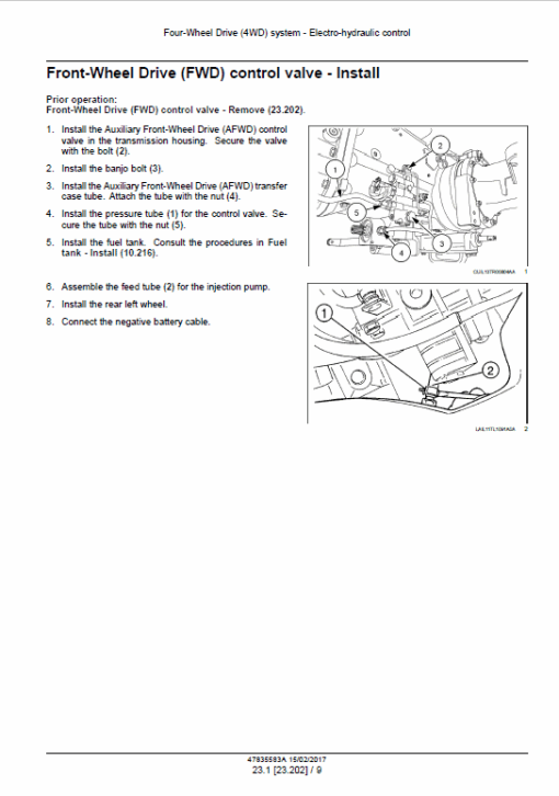 New Holland TL60E, TL75E, TL85E, TL95E Tractor Service Manual - Image 2