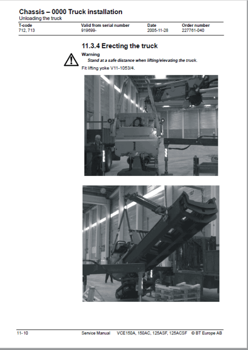 BT VCE150A, VCE150AC, VCE125ASF, VCE125ACSF, C15 Vector Truck Manual - Image 2