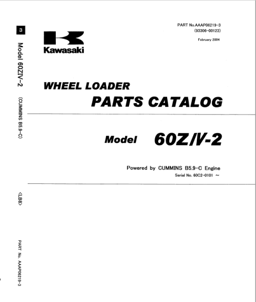 Kawasaki 60ZIV-2 Wheel Loader Repair Service Manual - Image 2