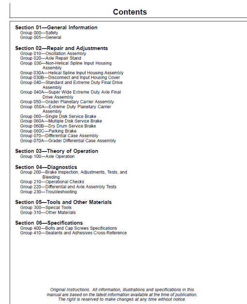 John Deere TeamMate II 1400 Series Inboard Planetary Axles Component Technical Manual (CTM138619) - Image 2