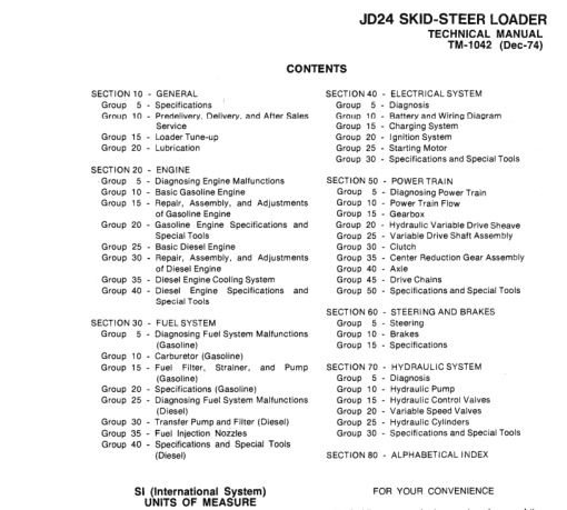 John Deere 24 Skid-Steer Loader Repair Technical Manual (TM1042) - Image 3