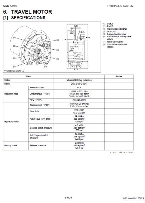 Kubota KX080-4 Excavator Workshop Service Manual - Image 2