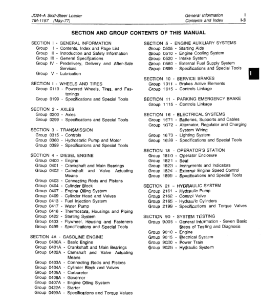 John Deere 24A Skid-Steer Loader Repair Technical Manual (TM1157) - Image 3