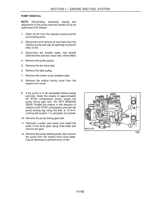 New Holland LB115 Backhoe Loader Service Manual - Image 2