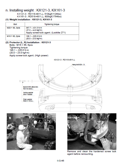 Kubota KX121-3, KX161-3 Excavator Workshop Service Manual - Image 2