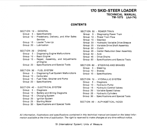 John Deere 170 Skid-Steer Loader Repair Technical Manual (TM1075) - Image 3