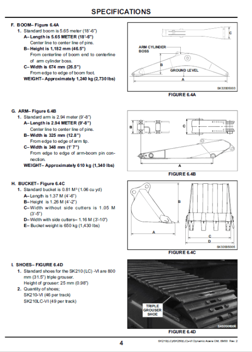 Kobelco SK210LC, SK250LC Excavator Service Manual - Image 2