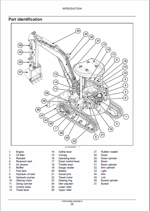 Case CX35B, CX39B Series 2 Mini Excavator Service Manual - Image 2