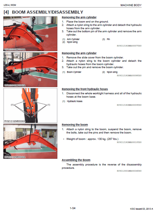 Kubota U35-4 Excavator Workshop Service Manual - Image 2