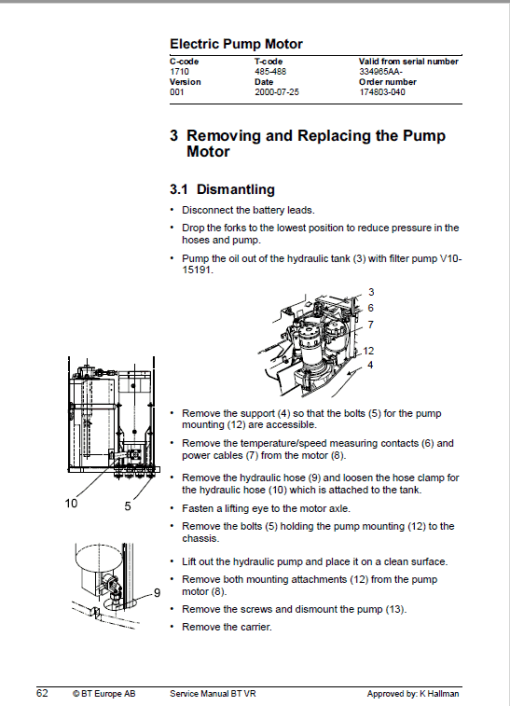 BT VR Vector Truck Repair Service Manual - Image 2