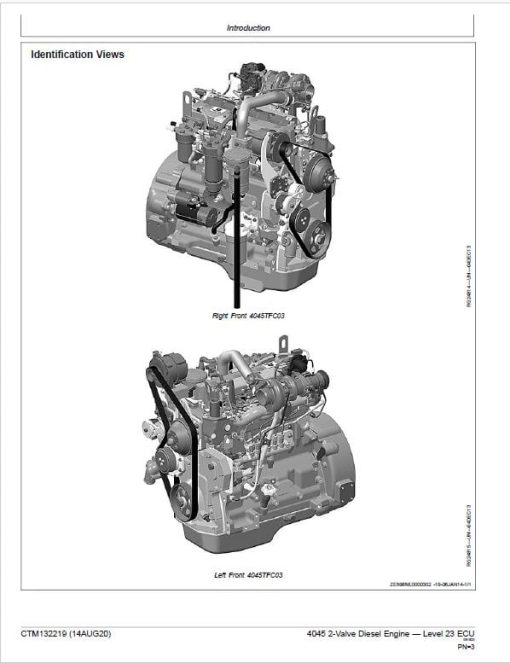 John Deere 4045 2-Valve Diesel Engine Level 23 ECU Component Technical Manual (CTM132219) - Image 2