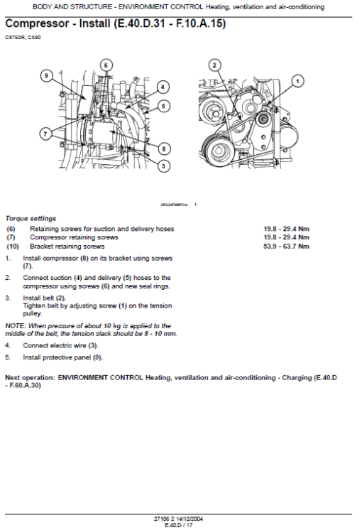 Case CX75SR and CX80 Excavator Service Manual - Image 3