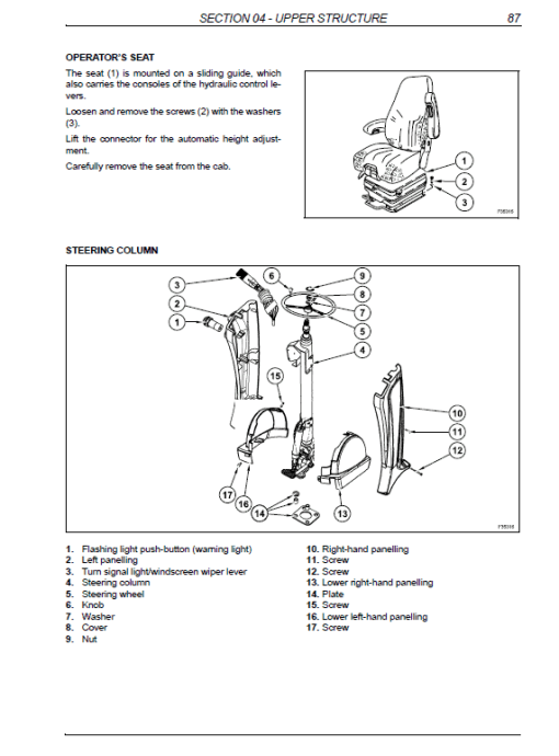 New Holland WE190, WE210, WE230 Wheel Excavator Service Manual - Image 2