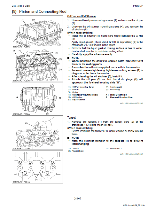 Kubota U48-4, U55-4 Excavator Workshop Service Manual - Image 2