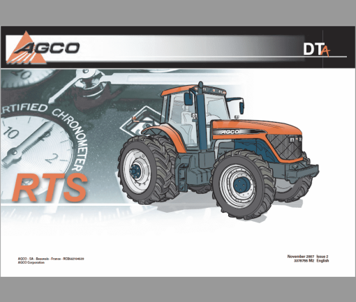 AGCO DT180A, DT200A, DT220A, DT240A Tractor Workshop Service Manual - Image 2