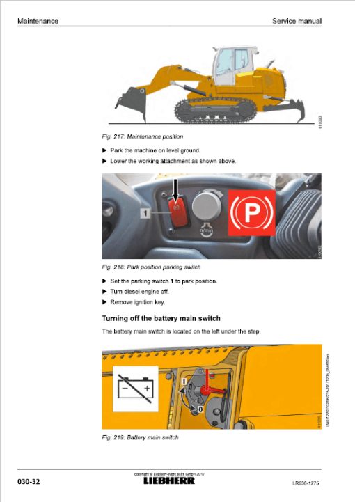 Liebherr LR 636 Crawler Dozer Repair Service Manual - Image 2