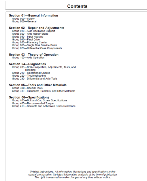 John Deere TeamMate V 1400 Series Inboard Planetary Axles Component Technical Manual (CTM143819) - Image 2