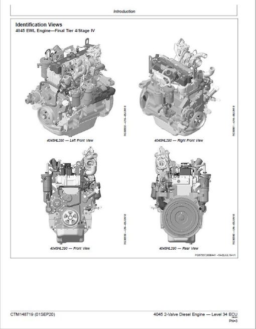 John Deere 4045 2-Valve Diesel Engine Level 34 ECU Component Technical Manual (CTM148719) - Image 2