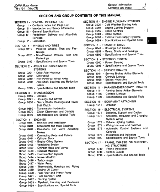 John Deere 670 Motor Grader Repair Technical Manual (TM1134) - Image 3