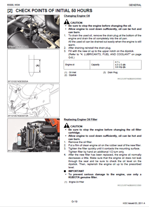 Kubota B3000 Tractor Workshop Service Manual - Image 2