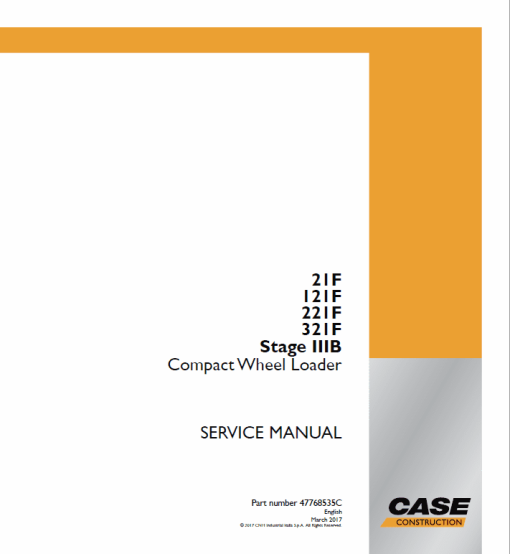 Case 21F, 121F, 221F, 321F Wheel Loader Service Manual - Image 2