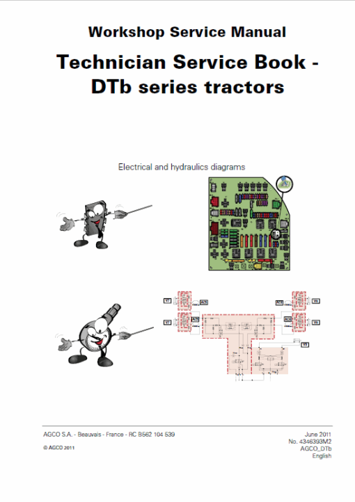 AGCO DT205B, DT225B, DT250B, DT275B, DT300B Tractor Service Manual - Image 2