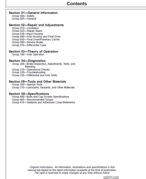 John Deere TeamMate V 1600 Series Inboard Planetary Axles Component Technical Manual (CTM141719) - Image 2