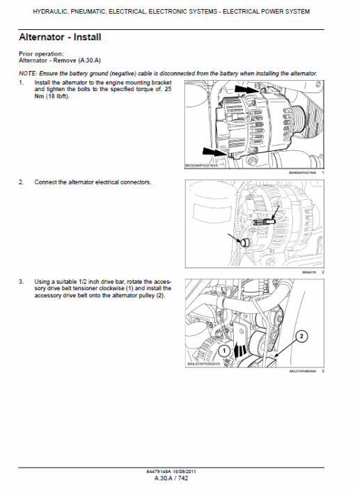 New Holland T7.170, T7.185, T7.200 Tractor Service Manual - Image 3