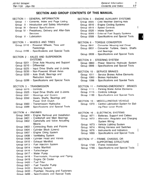 John Deere 762 Scraper Repair Technical Manual (TM1135) - Image 3