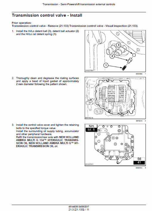 New Holland T1254B, T1404B Tractor Service Manual - Image 2