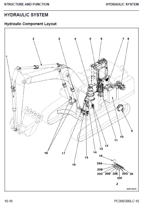 Komatsu PC360LC-10, PC390LC-10 Excavator Service Manual - Image 3