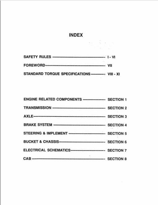 Fiatallis FR130 Wheel Loader Repair Service Manual - Image 2