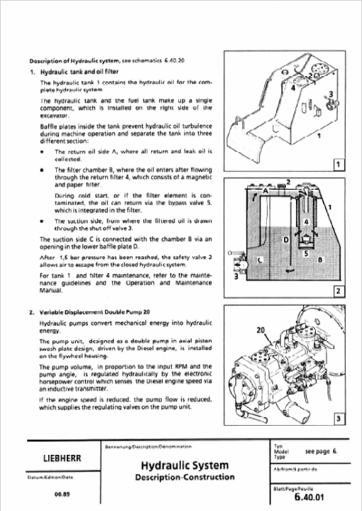 Liebherr A900, A902, A912, A922, A932 Litronic Excavator Service Manual - Image 2