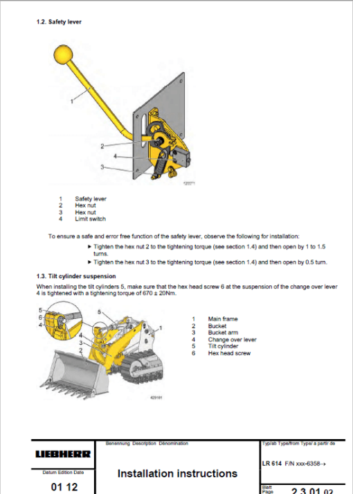 Liebherr LR 614 Crawler Dozer Repair Service Manual - Image 2